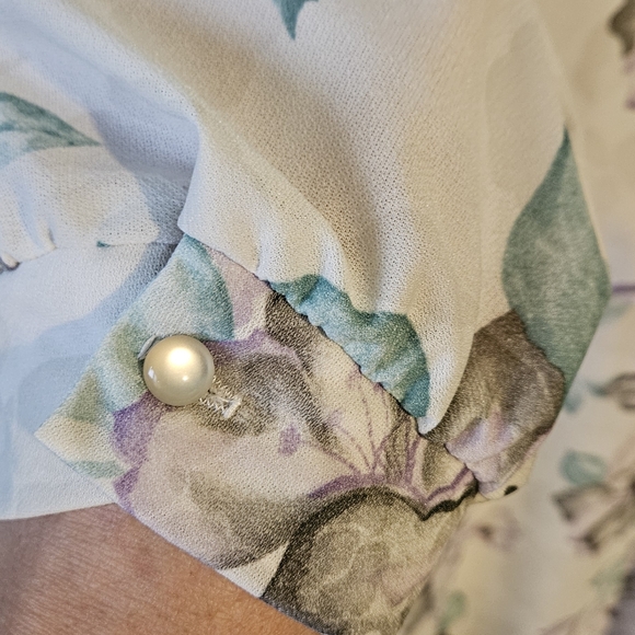 Vintage dress Floral print size medium - Picture 4 of 8